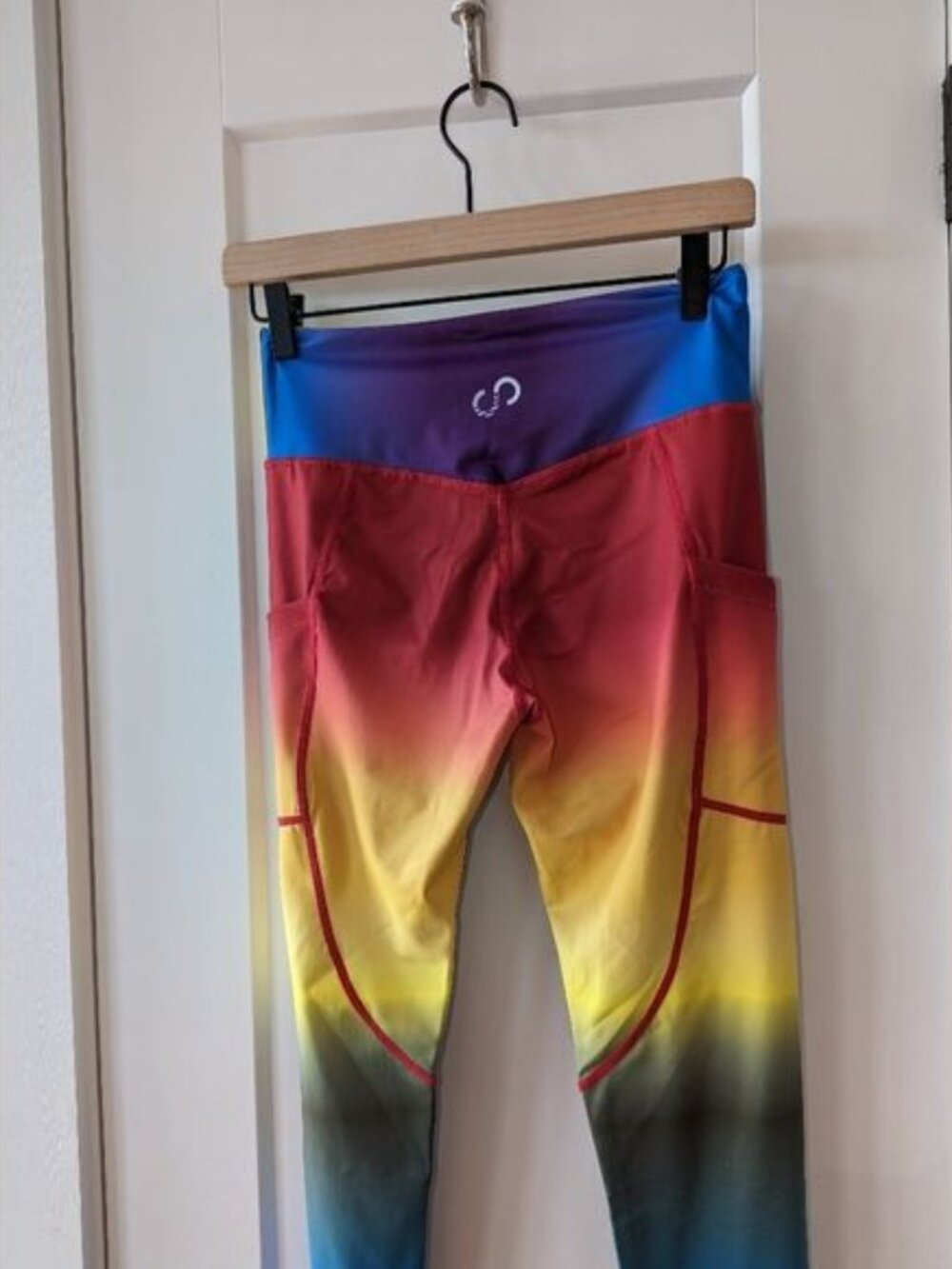 Curves N Combatboots Rainbow Leggings Medium